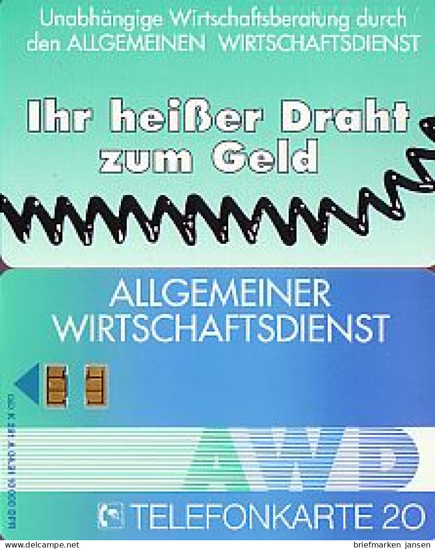 Telefonkarte K 291 A 04.91, Allg. Wirtschaftsdienst, Aufl. 10000 - Unclassified