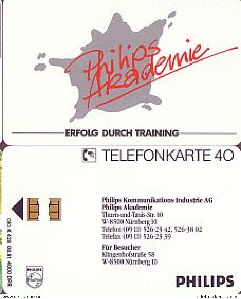 Telefonkarte K 428 08.91, Philips, Aufl. 4000 - Unclassified