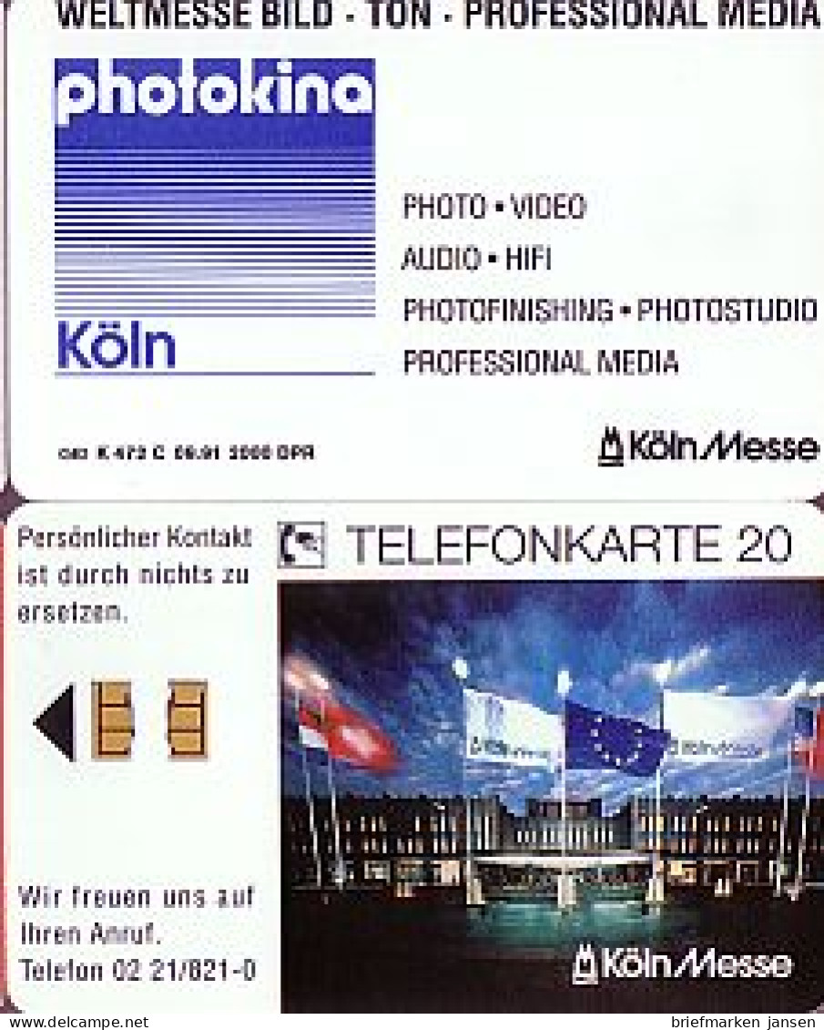 Telefonkarte K 472 C 09.91, Messe Köln: Photokina, Aufl. 2000 - Unclassified