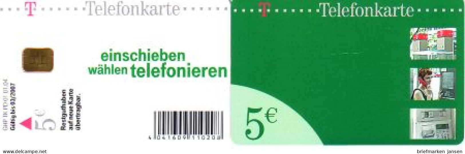 Telefonkarte PD 01 01.04 Einschieben . Grün, DD 6401 Modul 37 GHP - Sin Clasificación