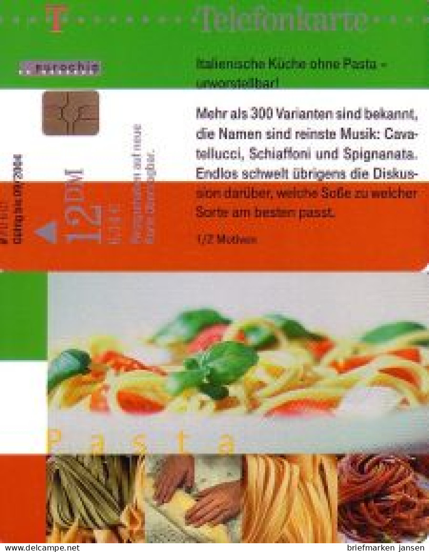 Telefonkarte PD 6 01 Italienische Küche - Pasta - Sin Clasificación