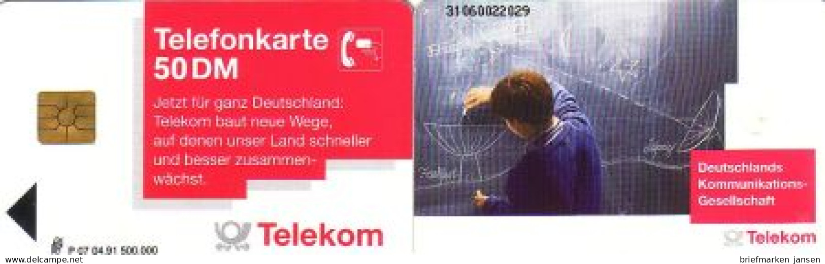 Telefonkarte P 07 04.91 Schultafel, DD 3106 - Sin Clasificación