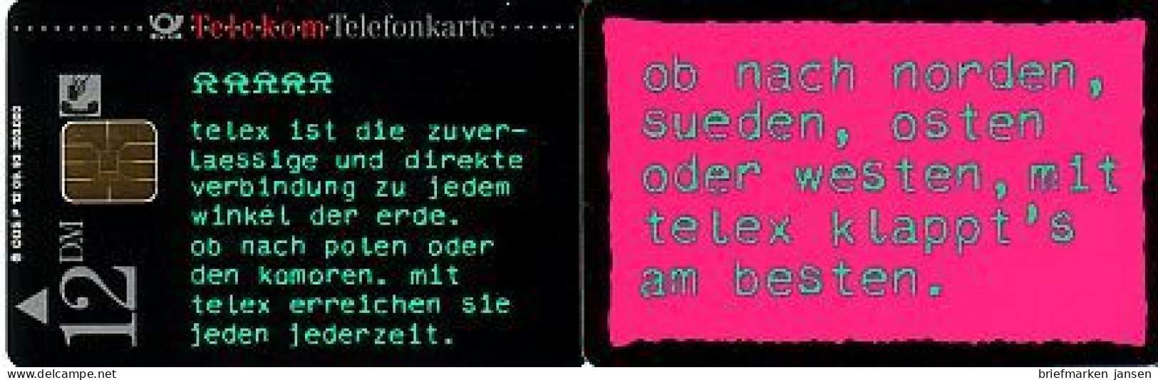 Telefonkarte P 12 09.93 Telex, DD 2310 - Sin Clasificación