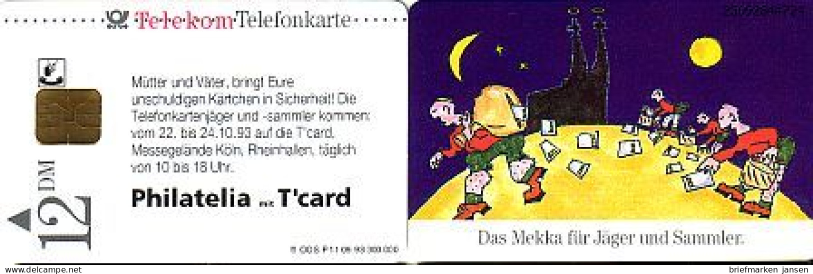 Telefonkarte P 11 09.93 Philatelia Mit T'card Köln, DD 2309 - Sin Clasificación
