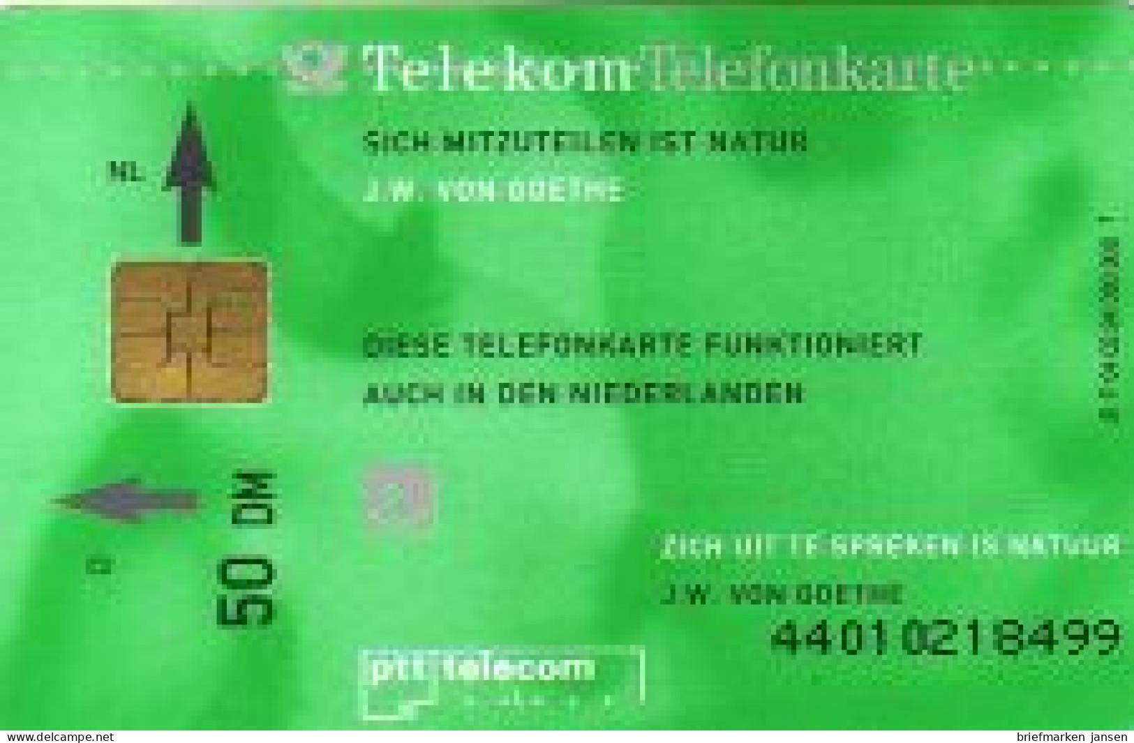 Telefonkarte P 04 02.94 Der Rhein - Natur Deutsch/niederländische Karte, DD 4401 - Sin Clasificación