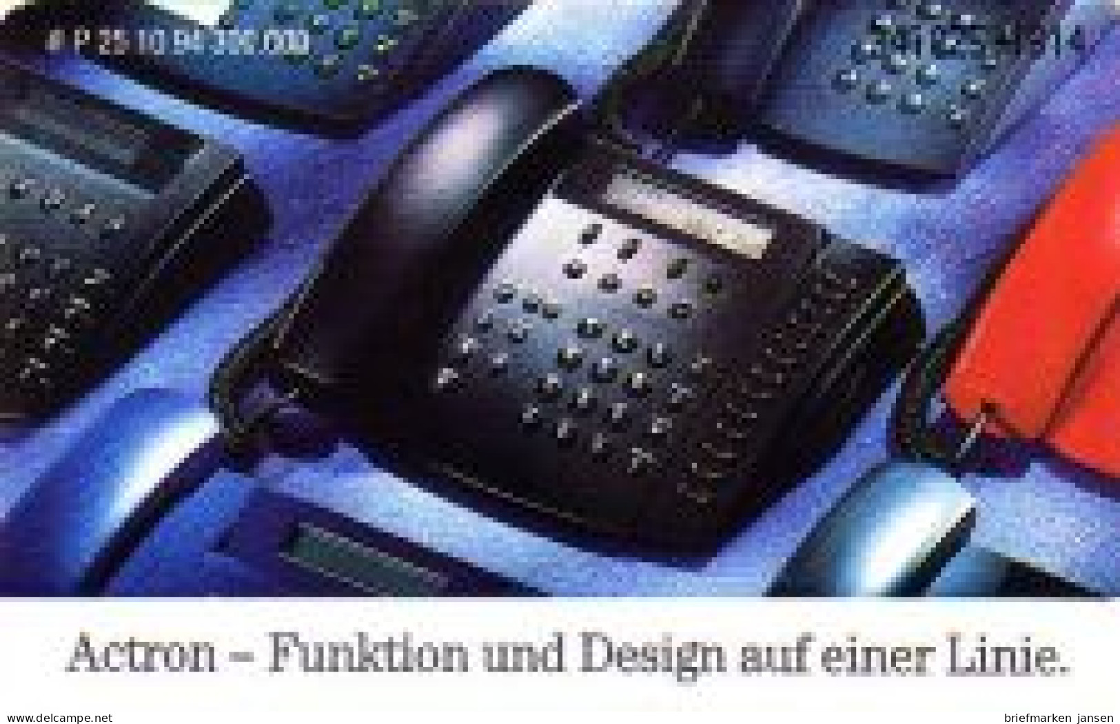 Telefonkarte P 25 10.94 Telefon Actron, DD 3410 Modul 23 - Sin Clasificación