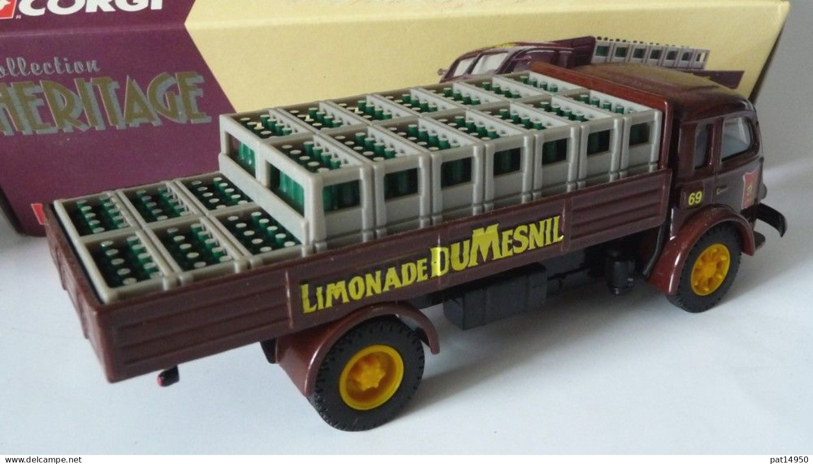 PAT14950 CAMION RENAULT FAINEANT BRASSEUR LIMONADE DUMESNIL CORGI HERITAGE 1/50 - LKW, Busse, Baufahrzeuge