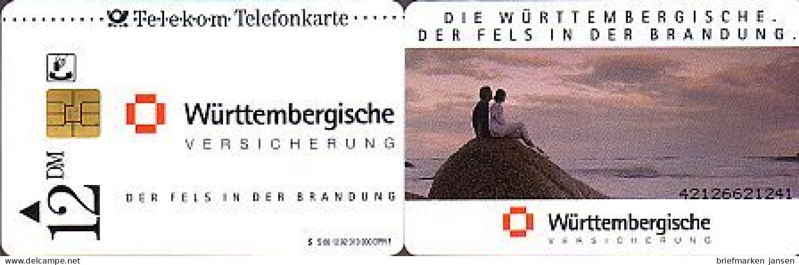 Telefonkarte S 80 12.92 Württembergische Vesicherung, DD 4212 - Sin Clasificación