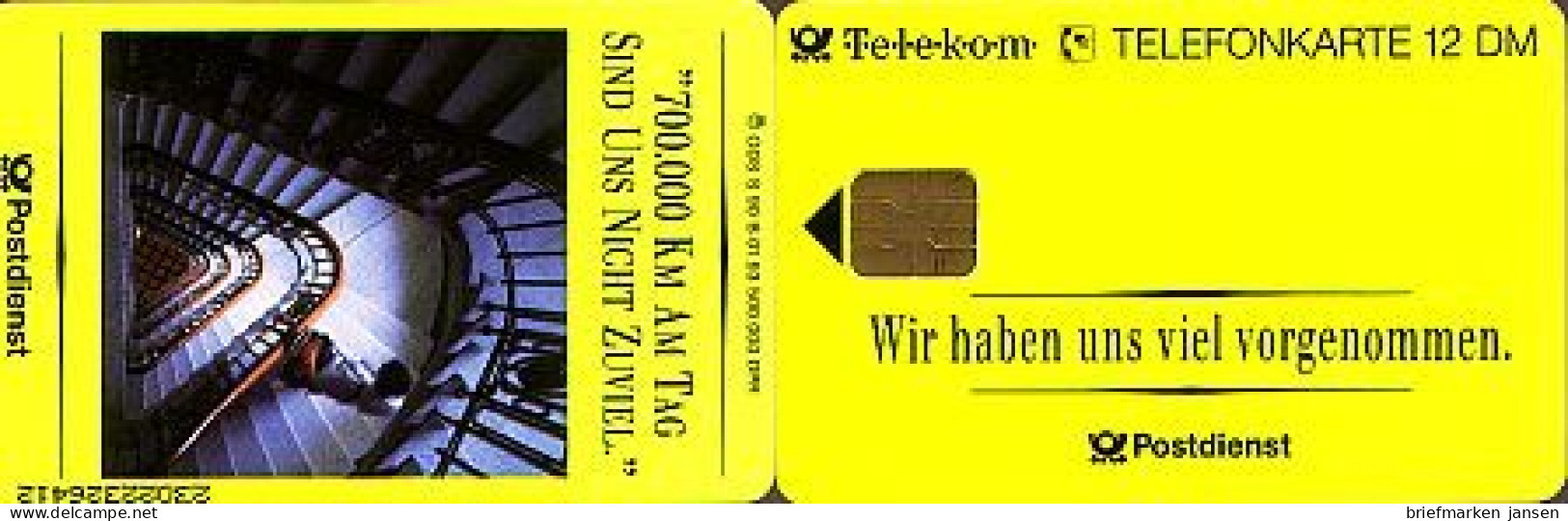 Telefonkarte S 90B 01.93 Postdienst, Treppenhaus, DD 2305 - Sin Clasificación