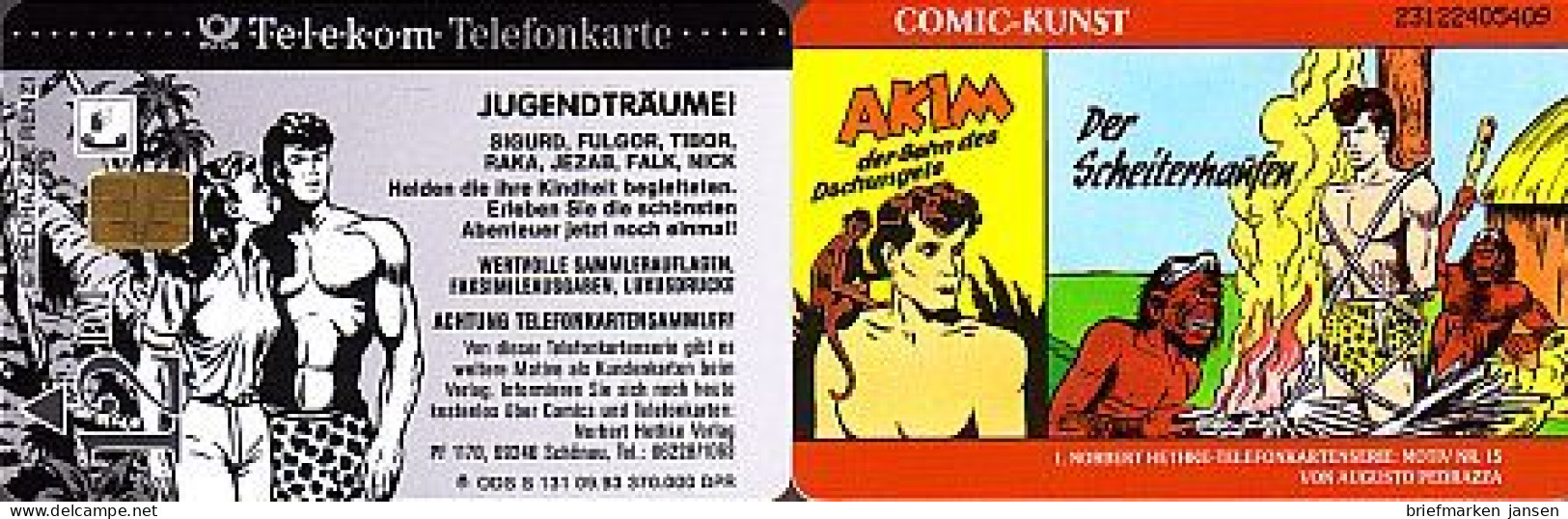 Telefonkarte S 131 09.93 Comic Akim, DD 2310 Modul 31 - Sin Clasificación