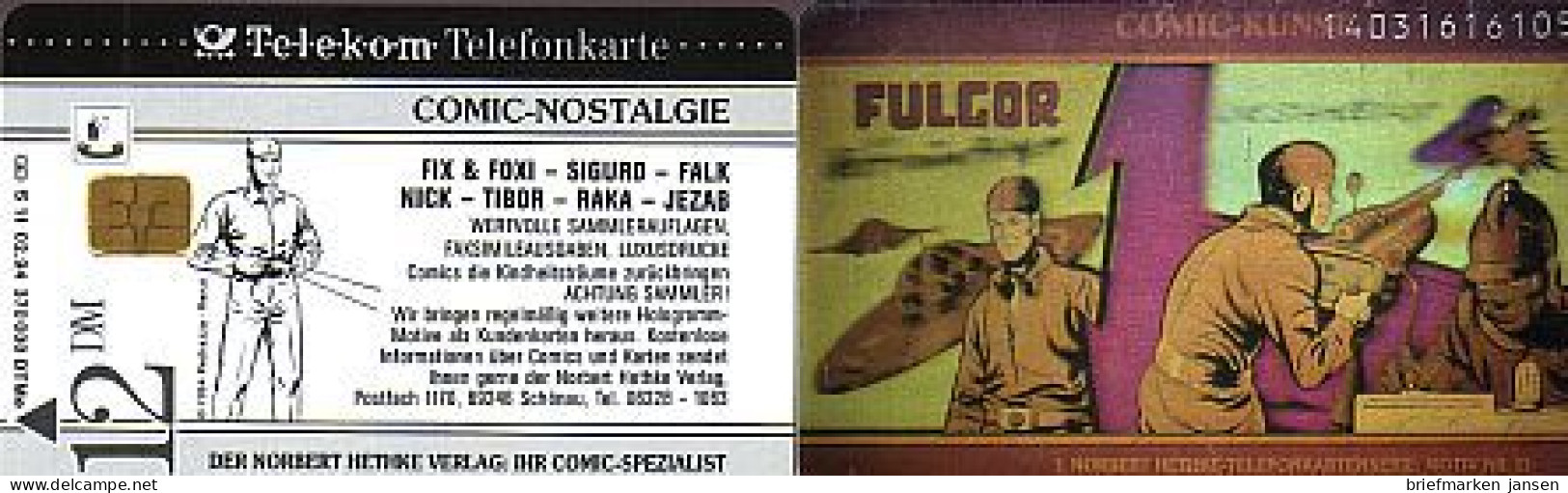 Telefonkarte S 11 02.94 Comic Fulgor (Hologramm), DD 1403 - Sin Clasificación