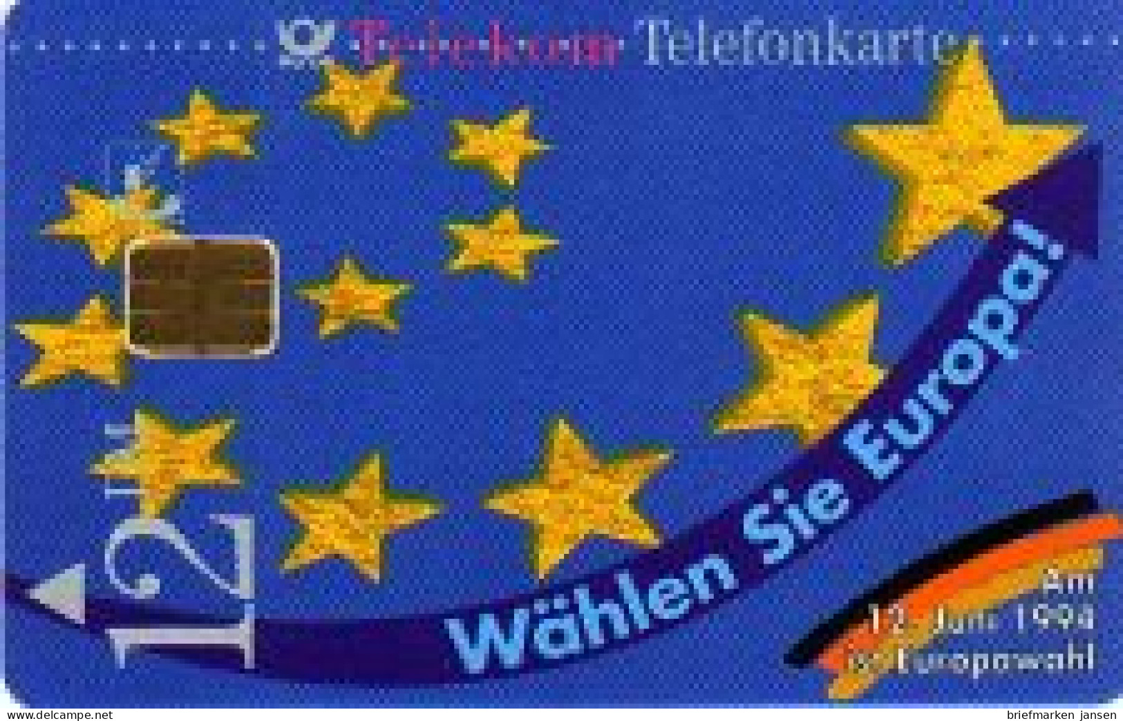 Telefonkarte S 22 04.94 Krüger Europawahl, DD 1404 Neue Nr. - Sin Clasificación