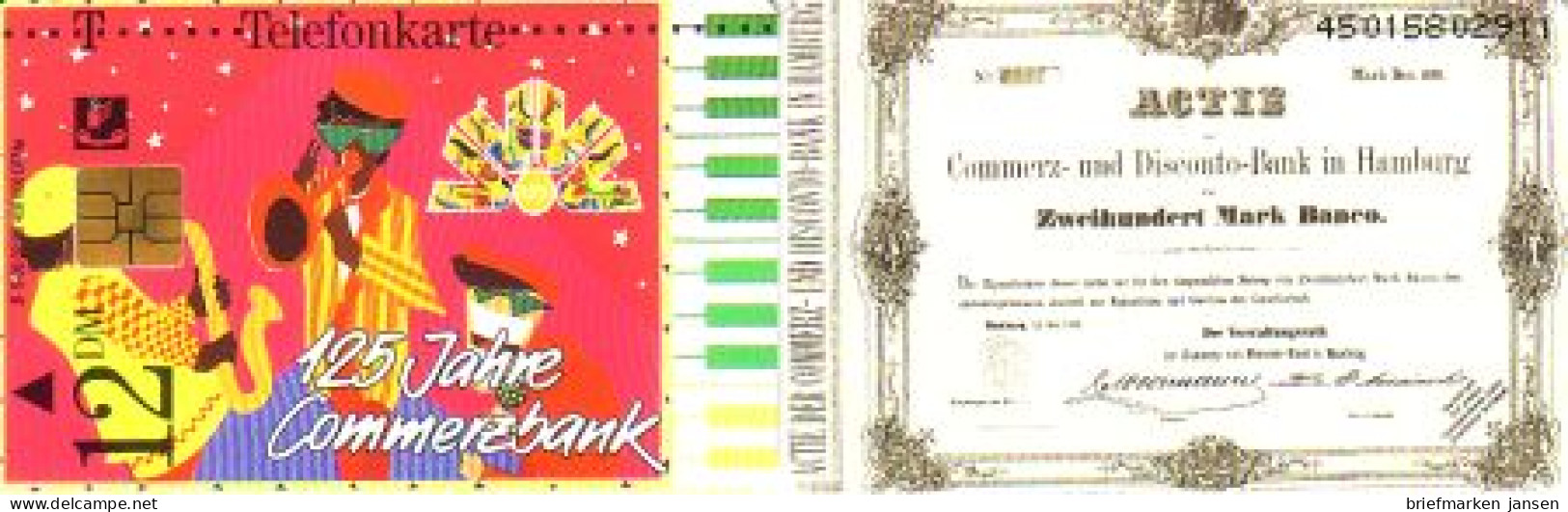 Telefonkarte S 03 02.95 Commerzbank, DD 4502 Modul 61 - Sin Clasificación