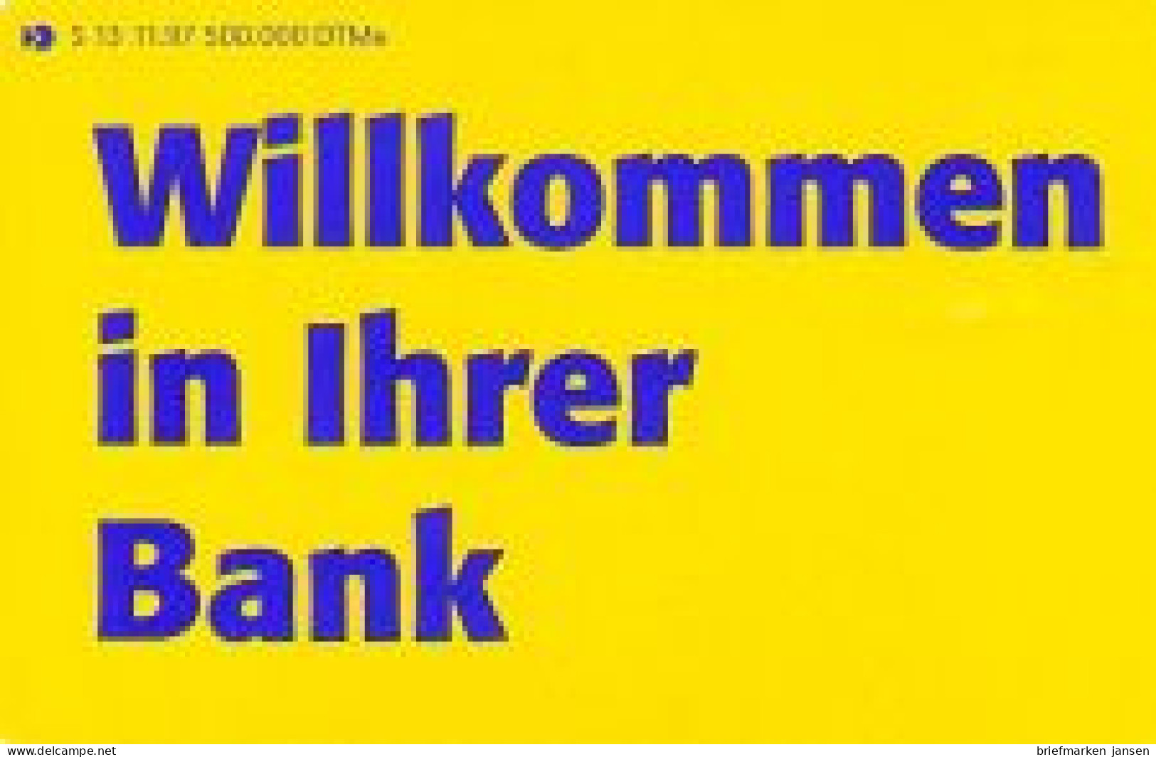 Telefonkarte S 13 11.97 Postbank & Post, Willkommen In Ihrer Bank, DD 5712 - Non Classificati