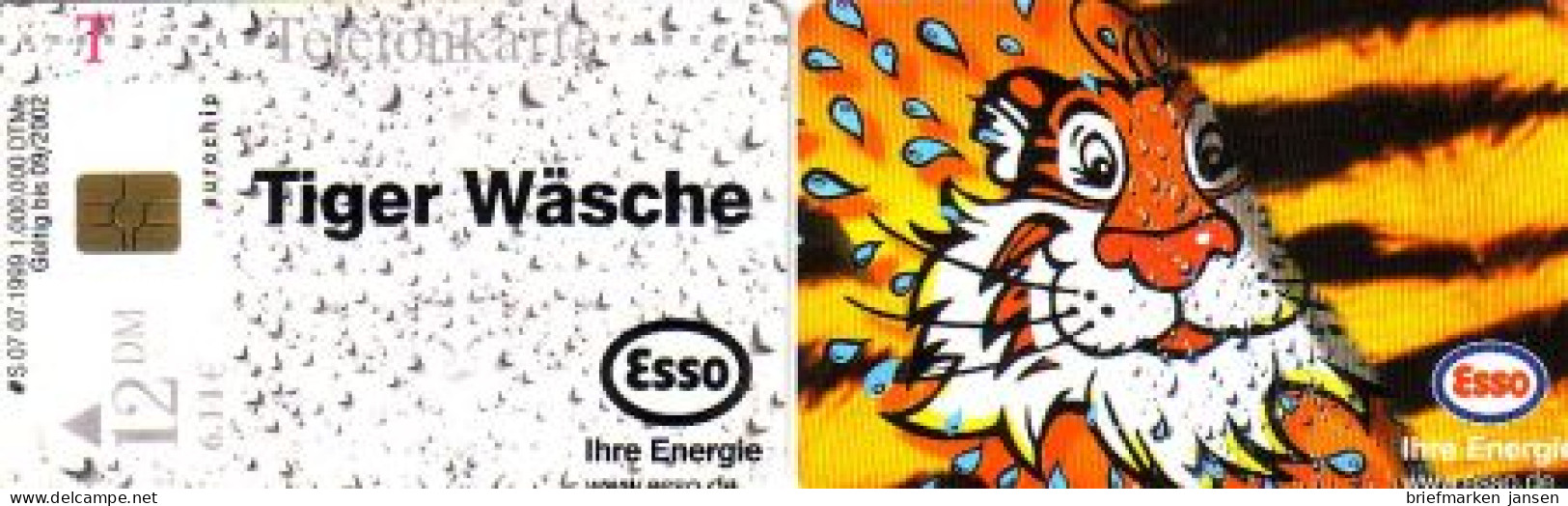 Telefonkarte S 07 07.1999 Esso Tiger Wäsche, DD 3907 - Sin Clasificación