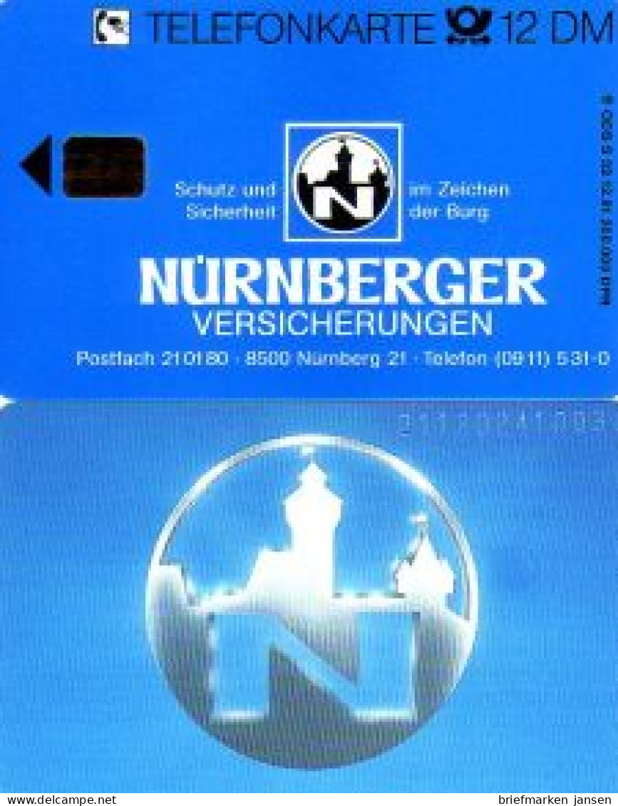 Telefonkarte S 32 12.91 Nürnberger Versicherungen, DD 2112 - Non Classificati