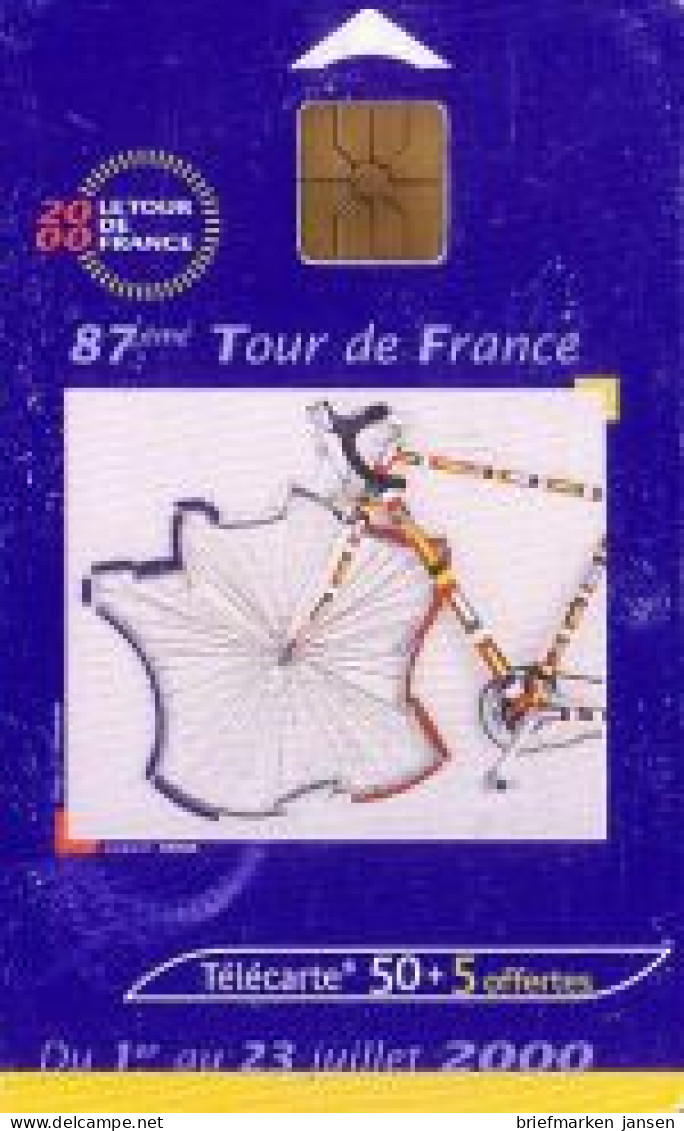 Telefonkarte Frankreich, Tour De France 2000, 50+5 - Sin Clasificación