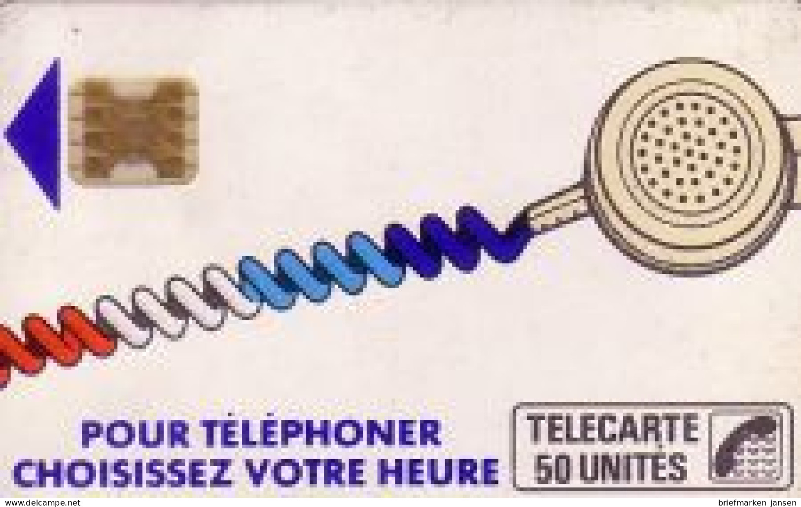 Telefonkarte Frankreich, Pour Téléphoner Choisissez Votre Heure, Weiß, 50 - Non Classés