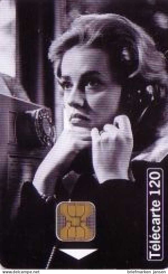 Telefonkarte Frankreich, Telephone Et Cinema (10), Jeanne Moreau, 120 - Non Classés