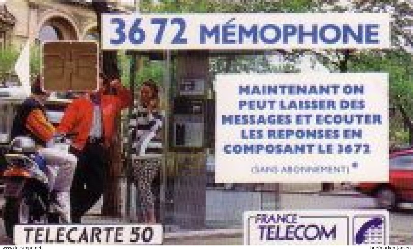 Telefonkarte Frankreich, 3672 Mémophone, 50 - Sin Clasificación