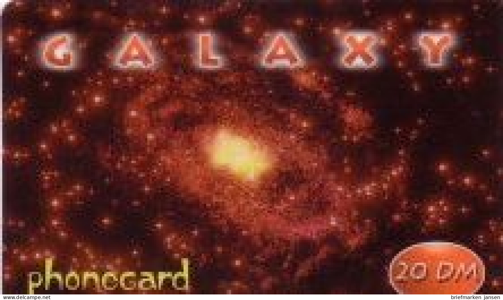 Calling Card, Galaxy, Weltraum, 20 DM - Non Classés