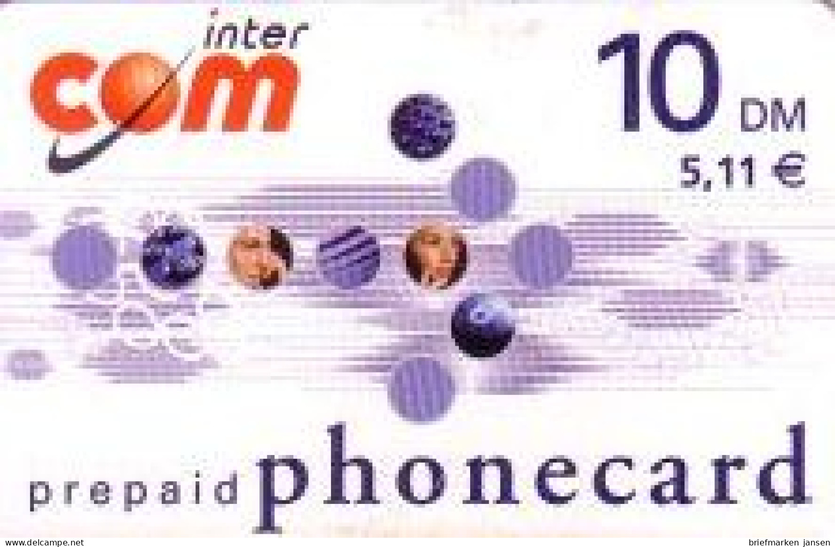 Calling Card, Intercom, Grafik, 10 DM/5,11 € - Sin Clasificación