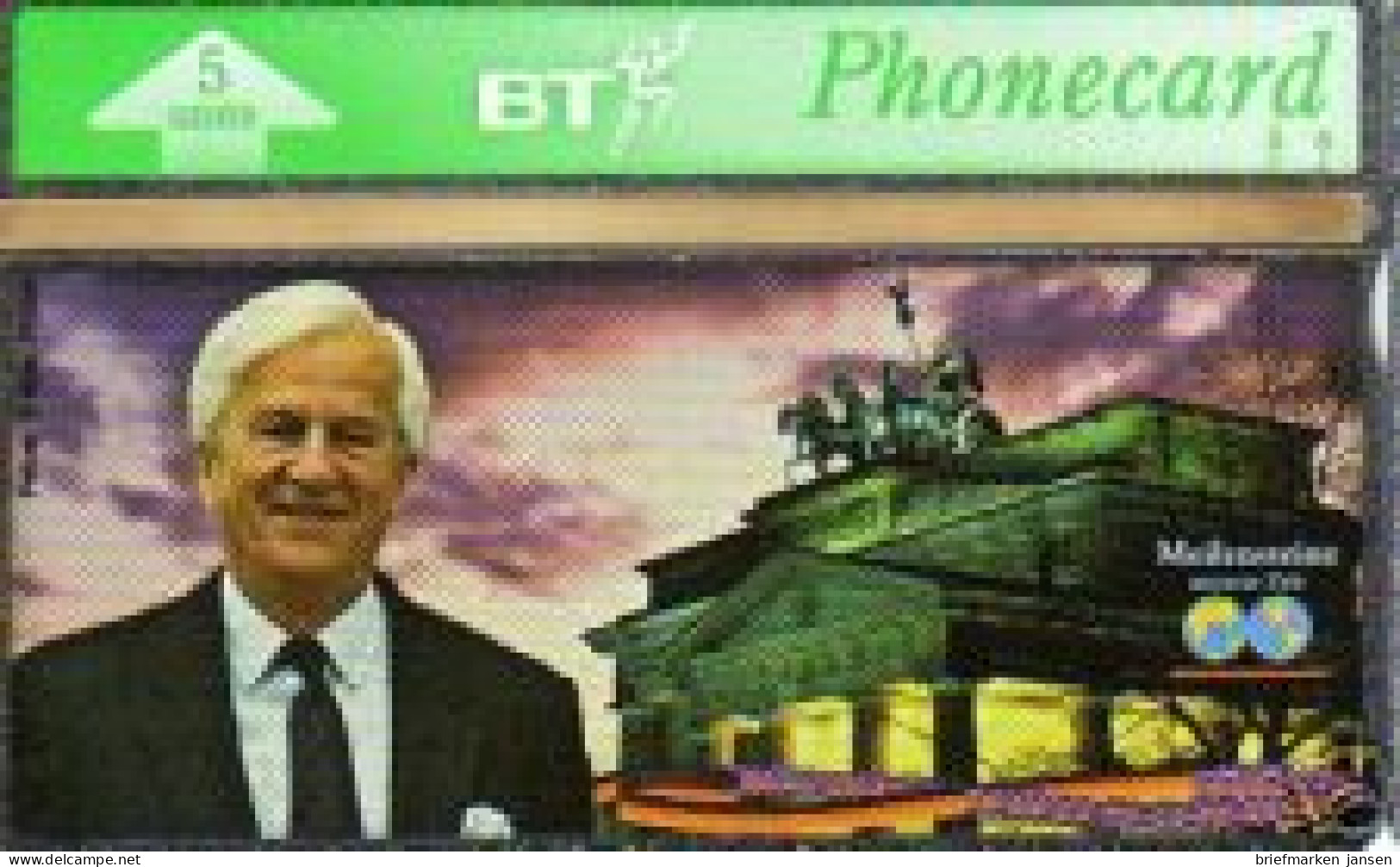 Telefonkarte Großbritannien, V.Weizsäcker, Brandenburger Tor, 5 Units - Ohne Zuordnung
