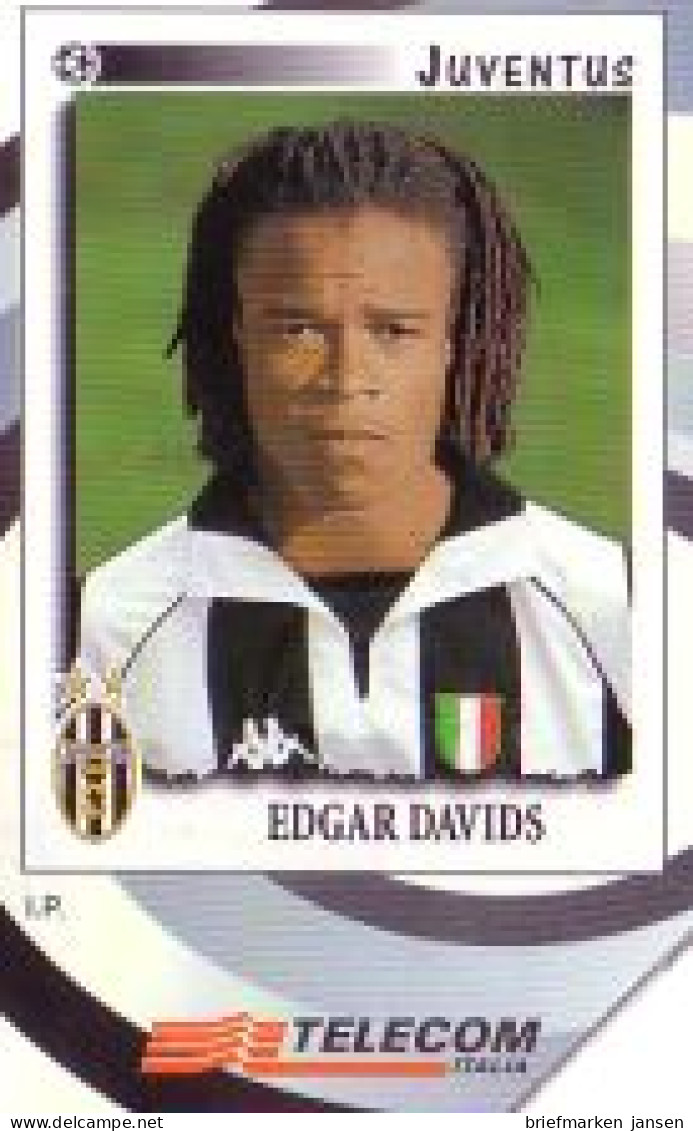 Telefonkarte Italien, Panini, Fußball Edgar Davids, 10000 - Sin Clasificación