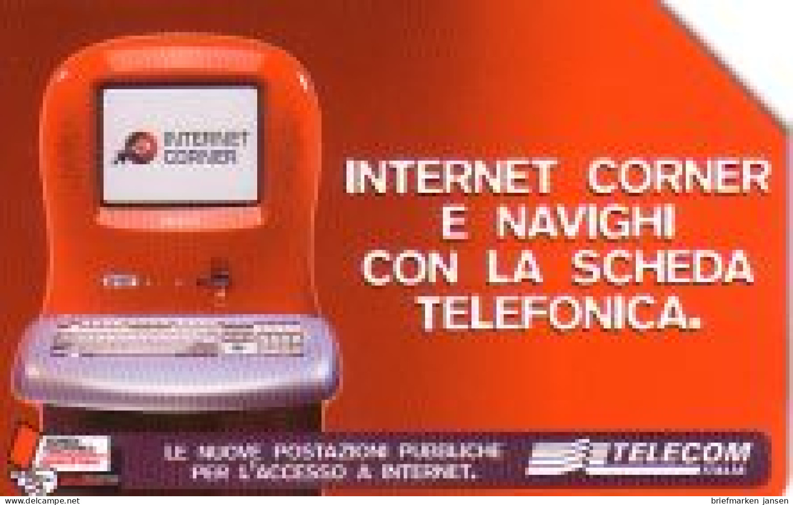Telefonkarte Italien, Internet Corner, 5000/2,58 - Zonder Classificatie