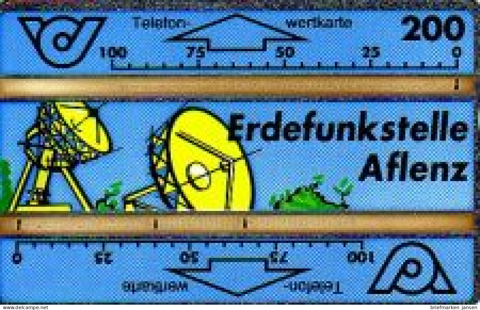 Telefonkarte Österreich, Erdefunkstelle Aflenz, 200 - Zonder Classificatie