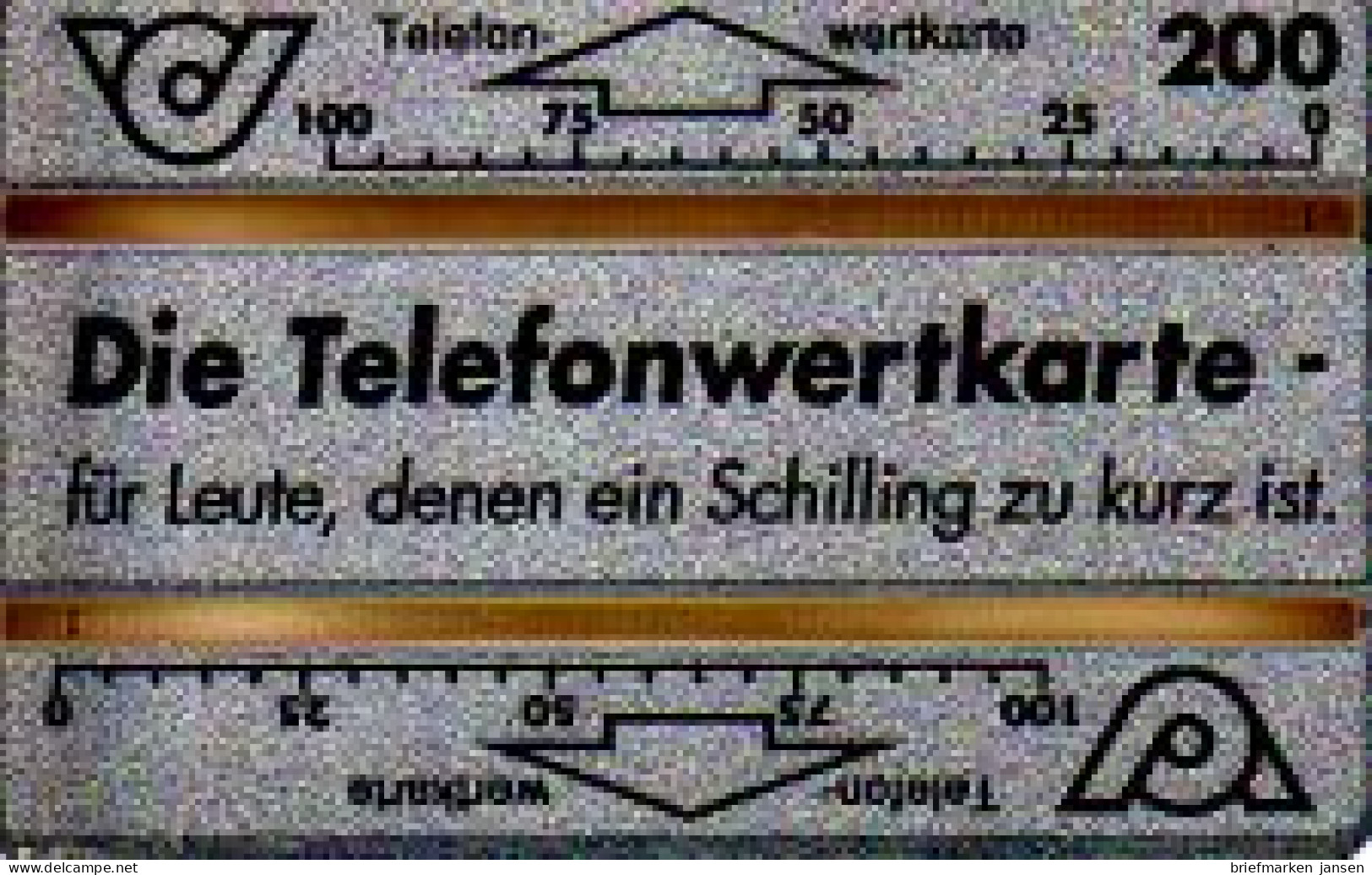 Telefonkarte Österreich, Für Leute, Denen Ein Schilling Zu Kurz Ist, 200 - Sin Clasificación