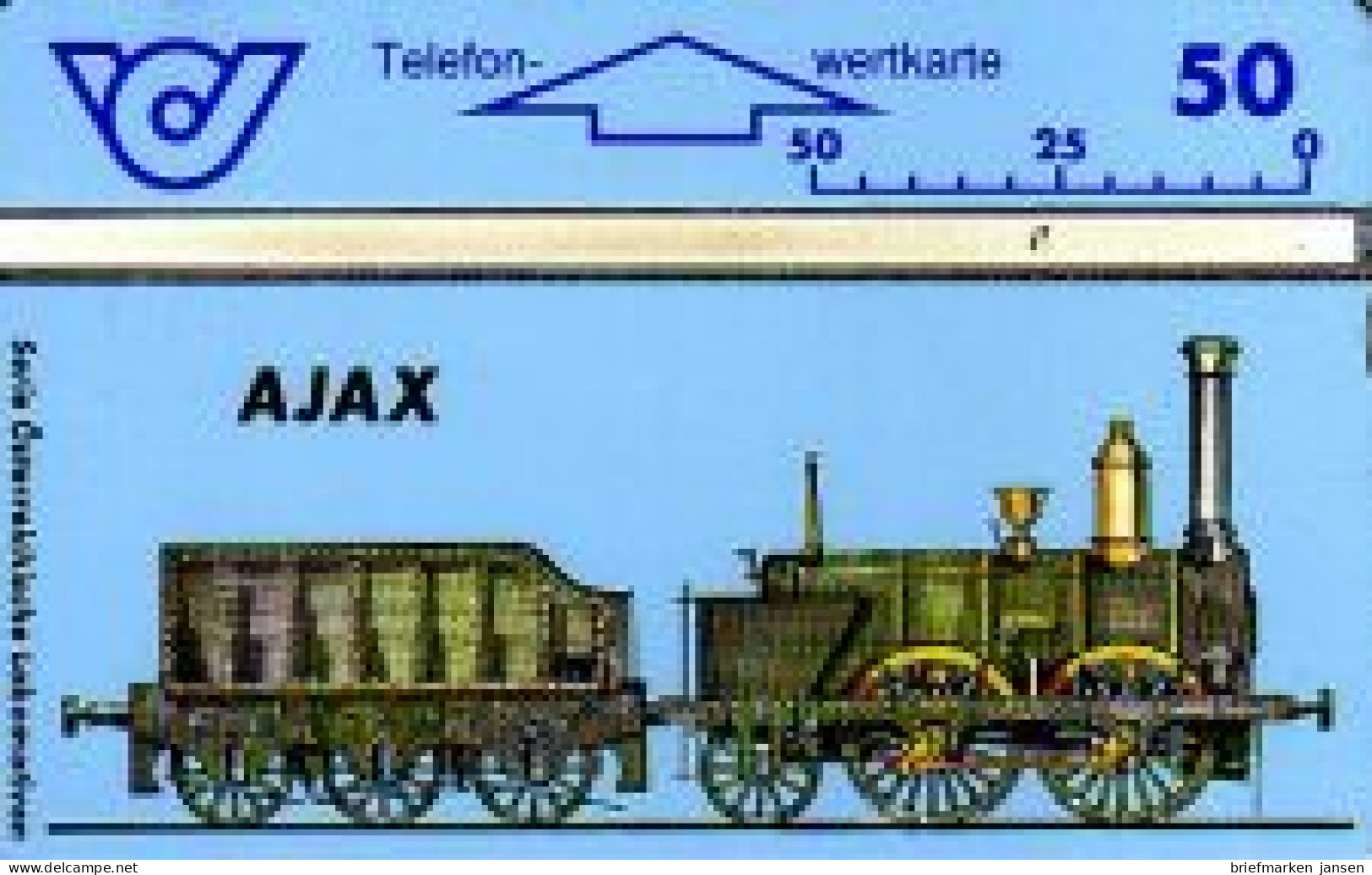 Telefonkarte Österreich, Lokomotiven, Ajax, 50 - Ohne Zuordnung