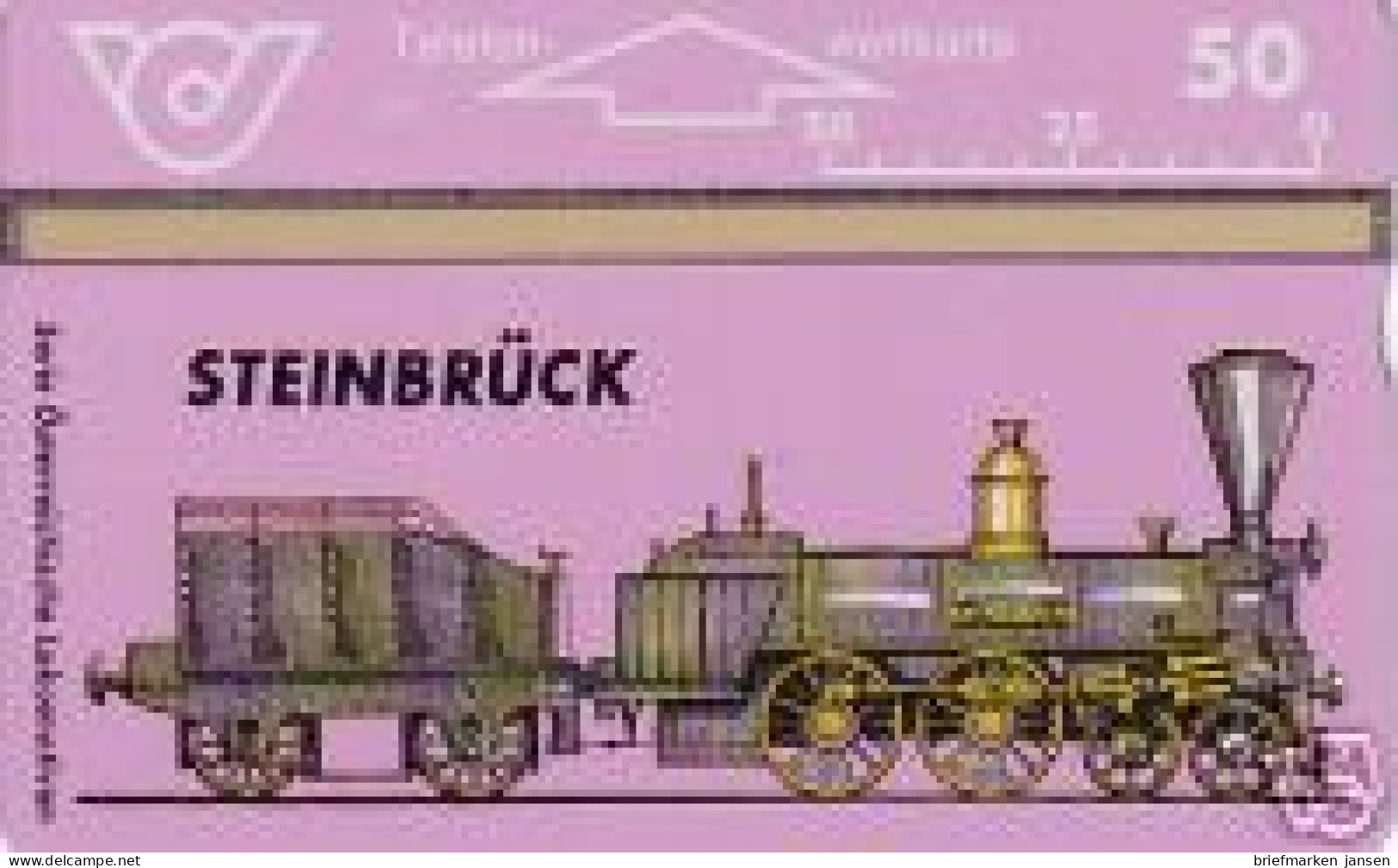Telefonkarte Österreich, Lokomotiven, Steinbrück, 50 - Ohne Zuordnung