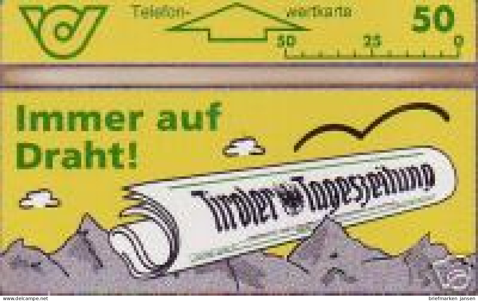 Telefonkarte Österreich, Tiroler Tageszeitung, 50 - Non Classés