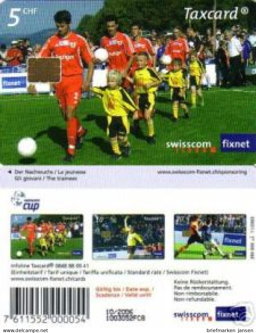 Telefonkarte Schweiz, Swisscom Cup, Der Nachwuchs, 5 CHF - Non Classés