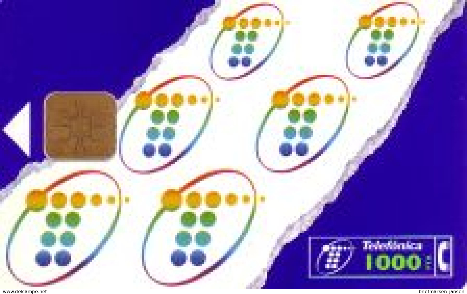 Telefonkarte Spanien, Grafik, 1000 - Sin Clasificación