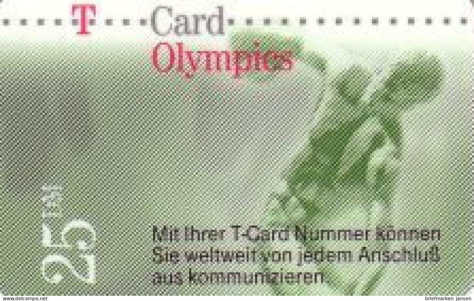 Calling Card, T Card, Olympics - Diskuswerfer, 25 DM - Sin Clasificación