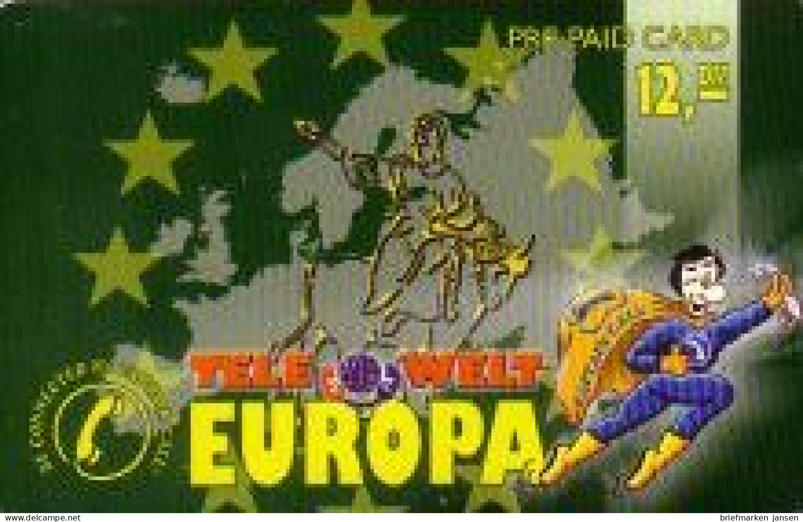 Calling Card, Telewelt Europa, Comic Captain Call, 12 DM - Unclassified