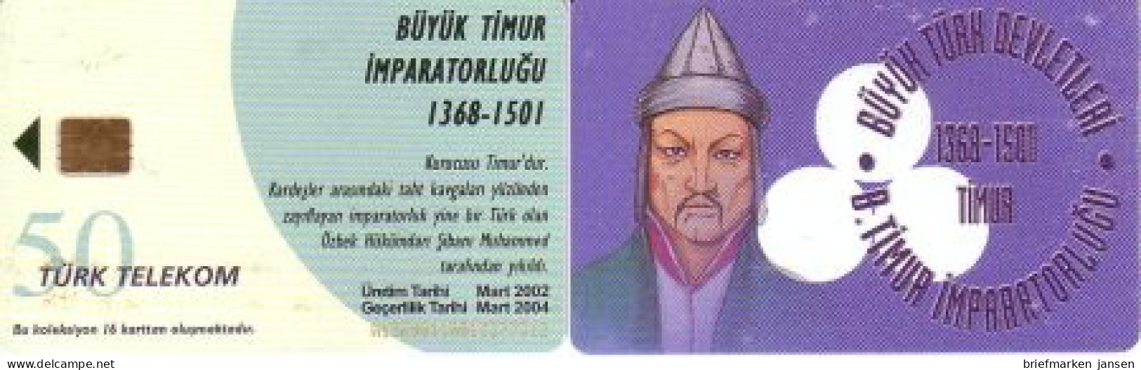 Telefonkarte Türkei, Büyük Timur Imparatorlugu 1368-1501, 50 - Unclassified