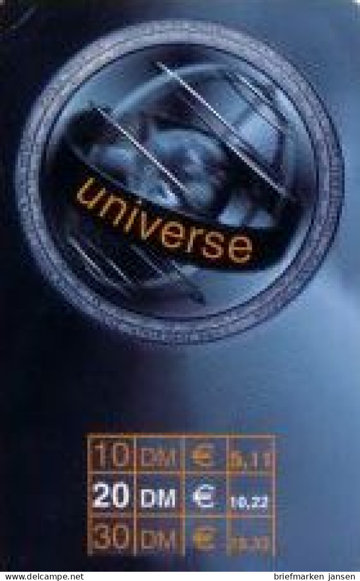 Calling Card, Universe, Blaue Karte, 20 DM/10,22 € - Non Classificati