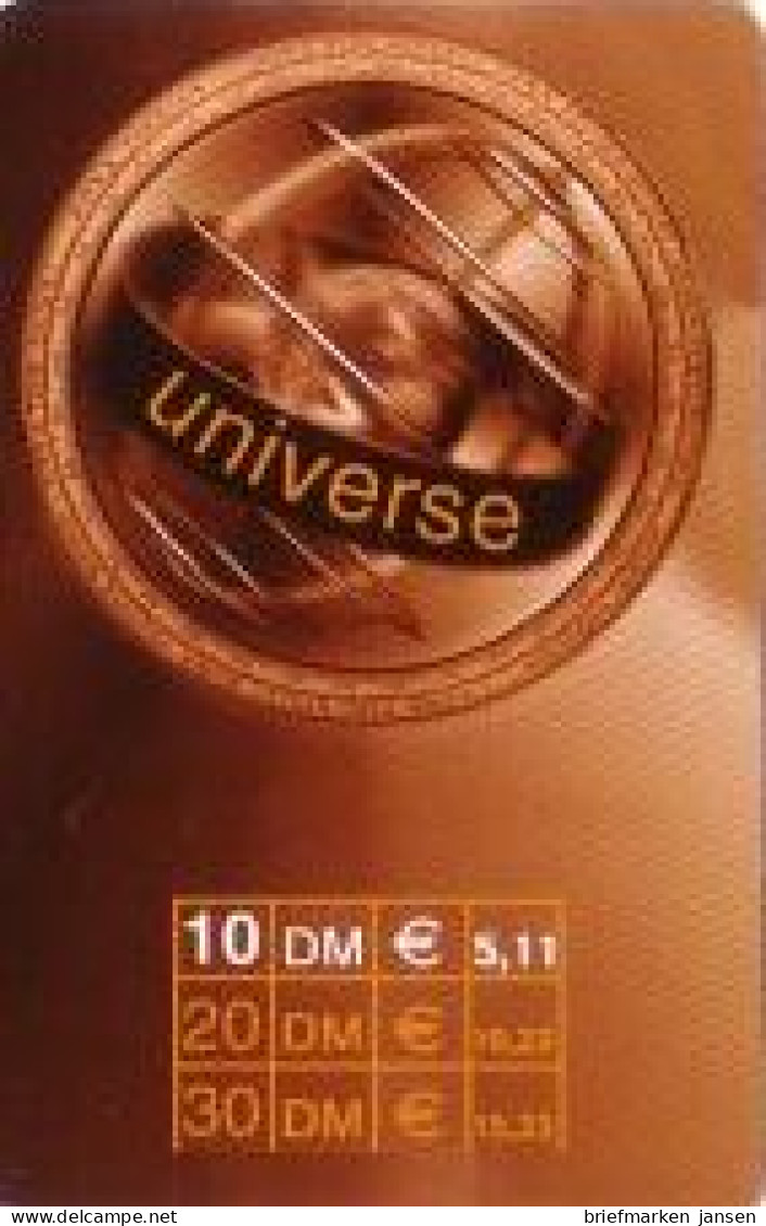 Calling Card, Universe, Braune Karte, 10 DM/5,11 € - Unclassified