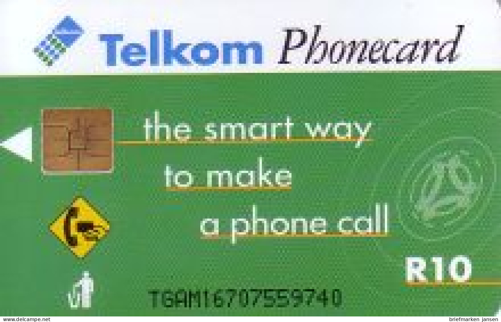 Telefonkarte Unbekanntes Land (Südafrika?), The Smart Way, R10 - Zonder Classificatie