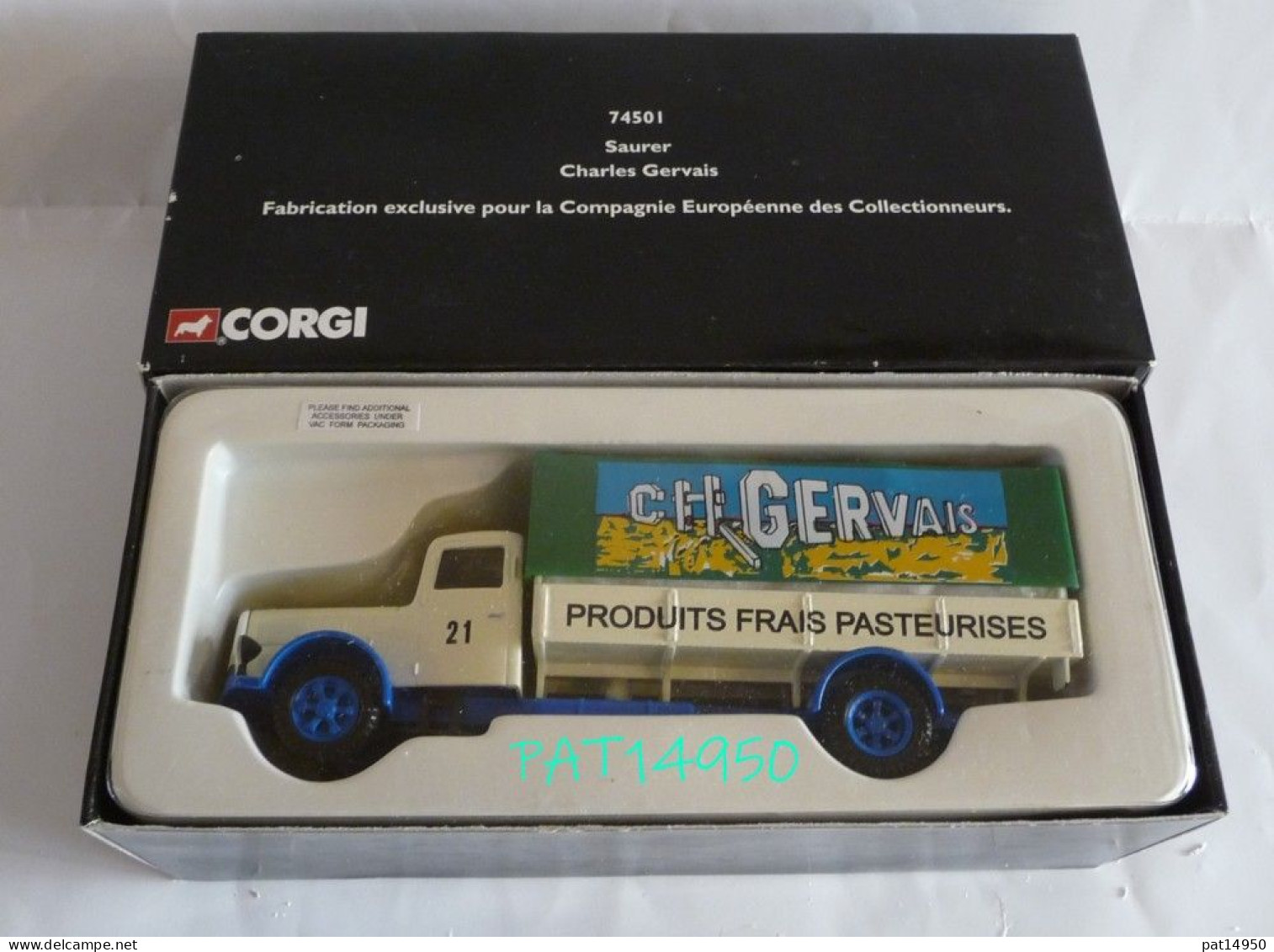 PAT14950 CAMION SAURER CHARLES GERVAIS - CORGI 74501 Ech 1/50 - Autocarri, Autobus E Costruzione