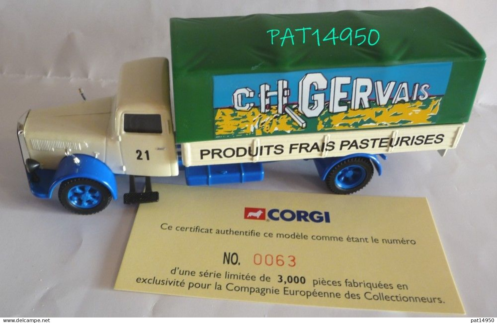 PAT14950 CAMION SAURER CHARLES GERVAIS - CORGI 74501 Ech 1/50 - Autocarri, Autobus E Costruzione