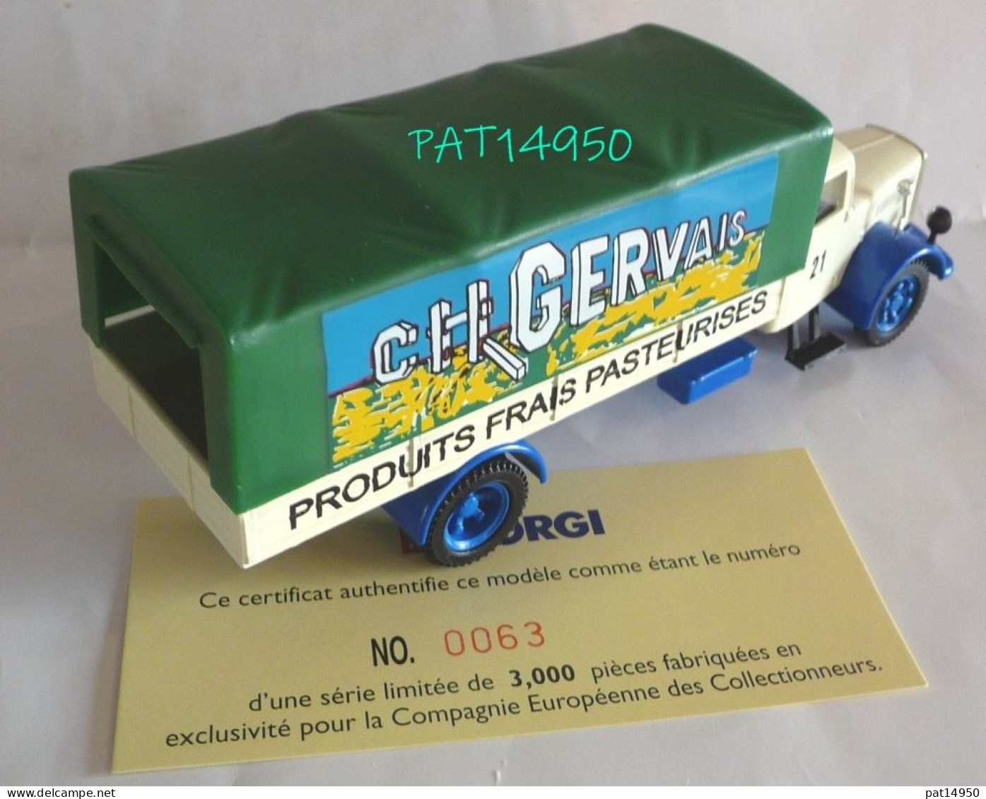 PAT14950 CAMION SAURER CHARLES GERVAIS - CORGI 74501 Ech 1/50 - Camiones, Buses Y Construcción