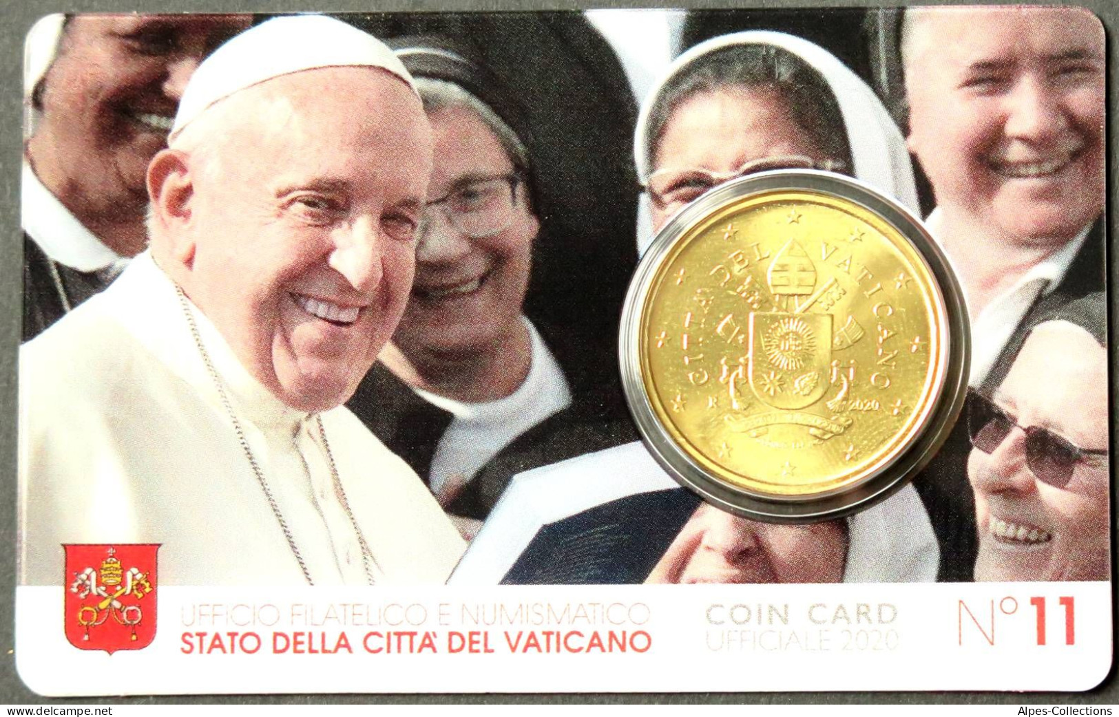 VA05020.1 - COIN CARD N°11 VATICAN - 2020 - 50 Cents - Vatican