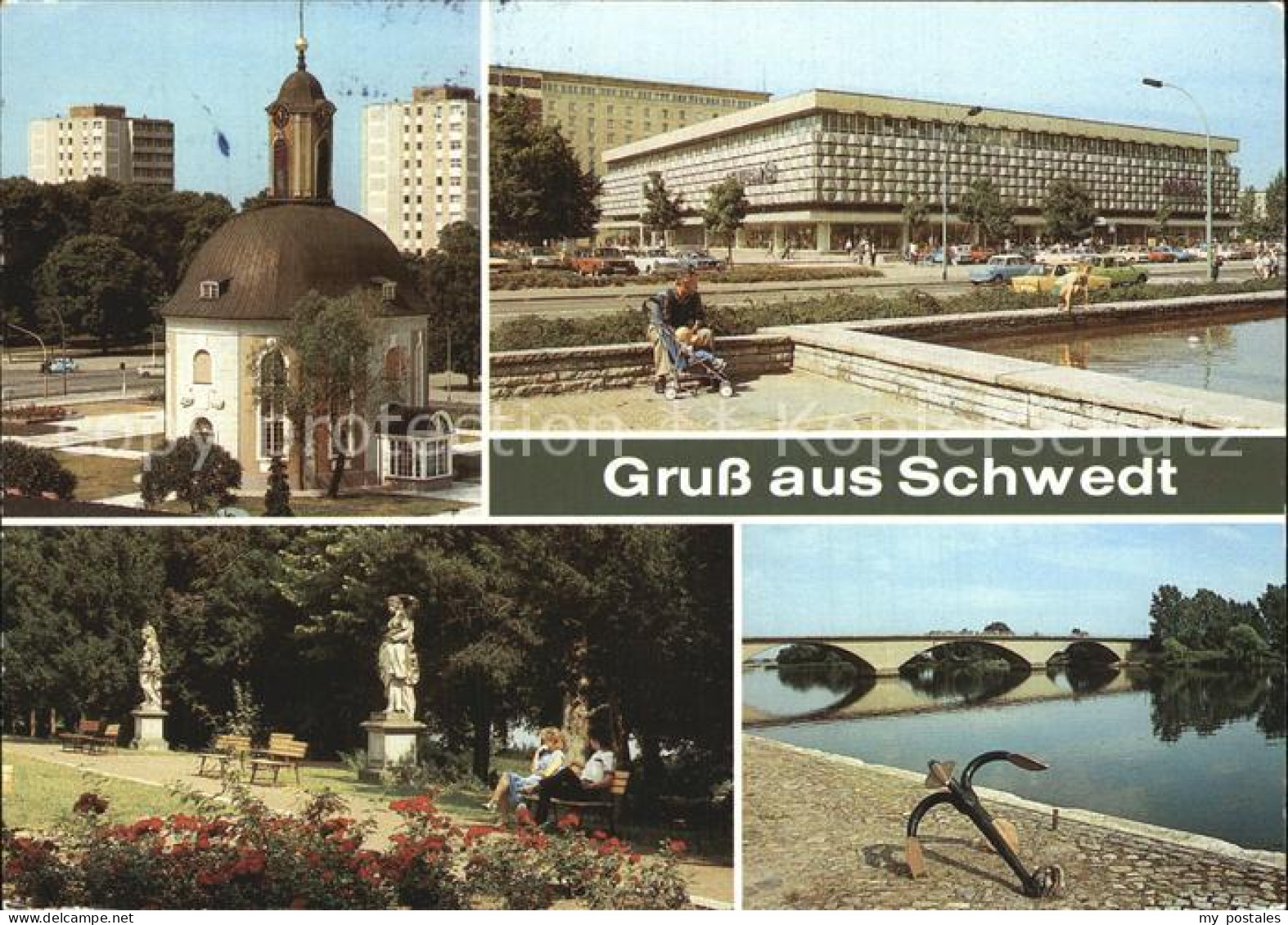 72416152 Schwedt Berlischky Pavillon Oderbruecke Park Kulturhaus Schwedt - Schwedt