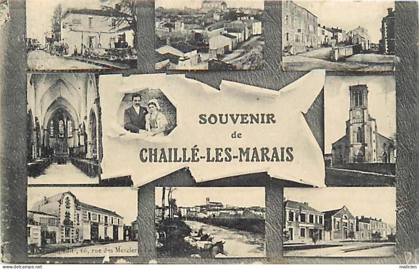 - Vendée -ref-F104- Chaillé Les Marais - Souvenir De .. - Multi Vues - - Chaille Les Marais