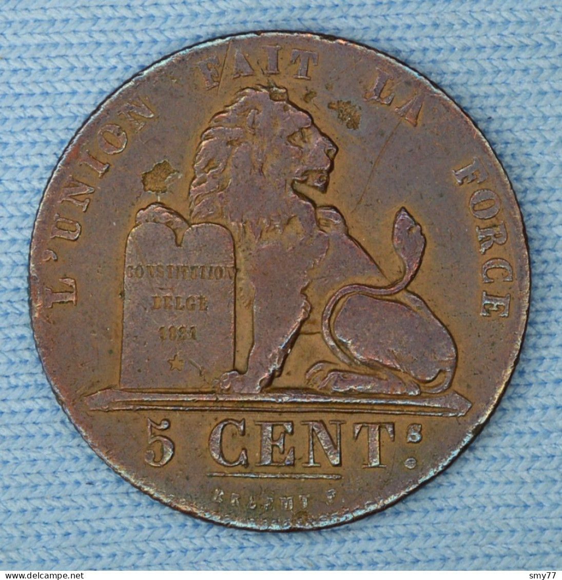 Belgique / Belgium • 5 Centimes 1850 [24-102] - 5 Cent