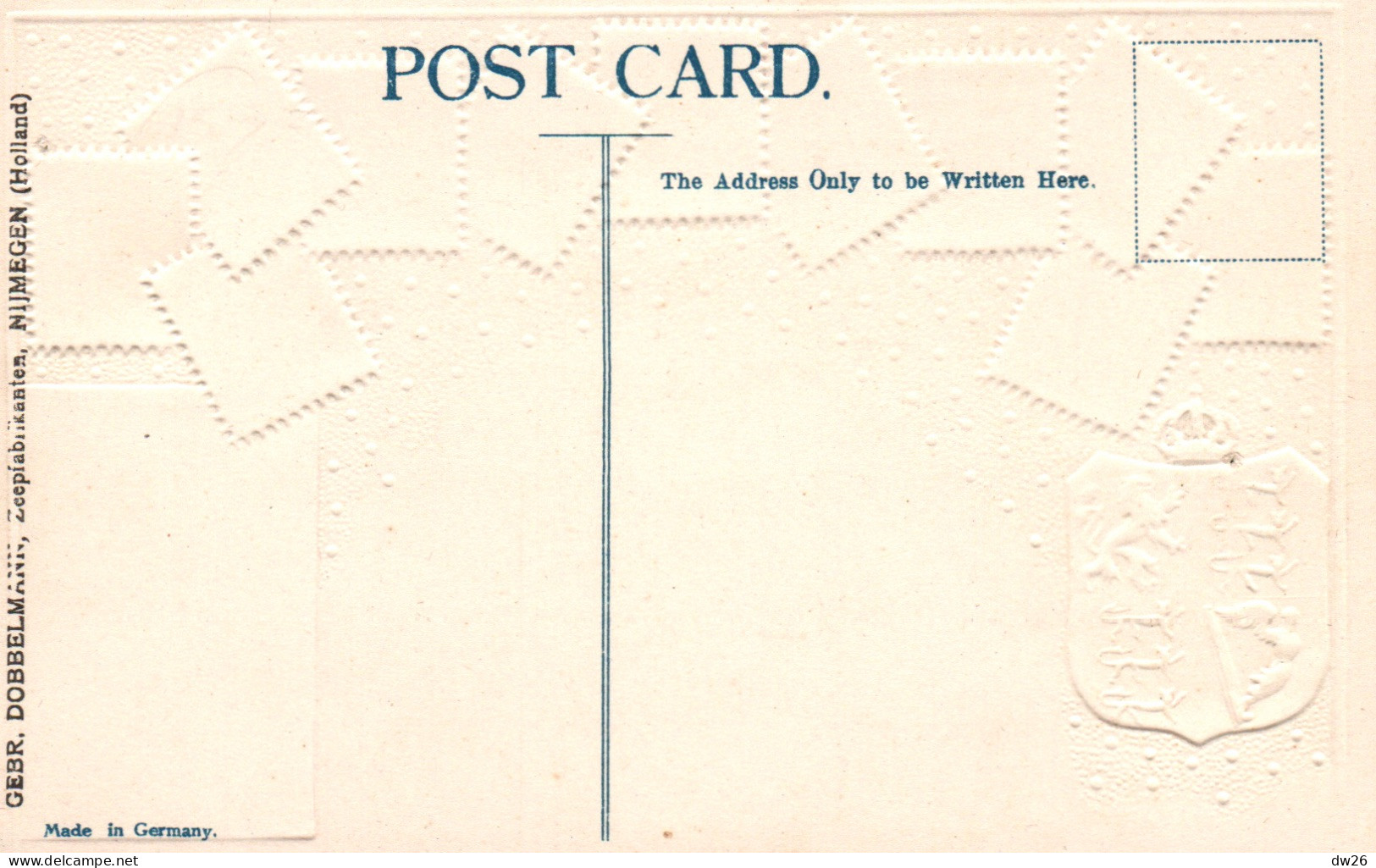 Représentation De Timbres: Postage & Revenue (Guyana, Guyane) Carte Gaufrée Ottmar Zieher N° 86 Non Circulée - Stamps (pictures)